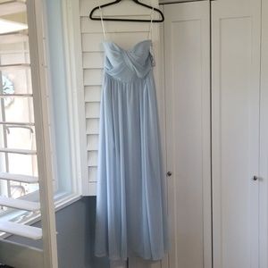 SOCIAL BRIDESMAIDS Strapless Georgette Gown